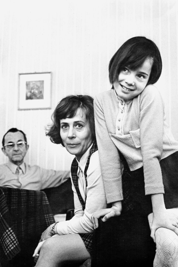 Familie Apitz: Bruno Apitz, seine Frau Marlis und Tochter Sabine, 1972